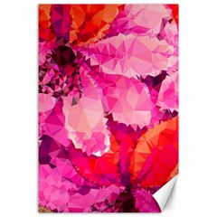 Geometric Magenta Garden Canvas 24  X 36  by DanaeStudio