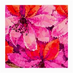 Geometric Magenta Garden Medium Glasses Cloth (2-side) by DanaeStudio