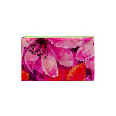 Geometric Magenta Garden Cosmetic Bag (xs) by DanaeStudio