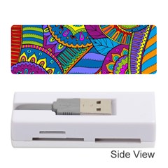 Pop Art Paisley Flowers Ornaments Multicolored Memory Card Reader (stick)  by EDDArt