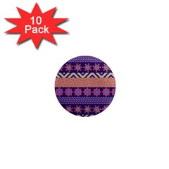 Colorful Winter Pattern 1  Mini Magnet (10 Pack)  by DanaeStudio