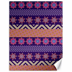 Colorful Winter Pattern Canvas 18  X 24   by DanaeStudio