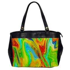 Happy Multicolor Painting Office Handbags by designworld65