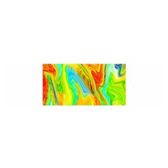 Happy Multicolor Painting Satin Scarf (oblong) by designworld65