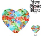 Colorful Mosaic  Multi-purpose Cards (Heart)  Back 17