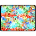 Colorful Mosaic  Fleece Blanket (Large) 