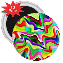 Irritation Colorful Dream 3  Magnets (10 Pack)  by designworld65