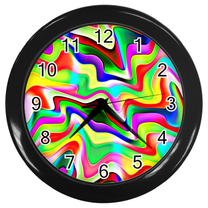 Irritation Colorful Dream Wall Clocks (Black)
