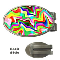 Irritation Colorful Dream Money Clips (oval)  by designworld65