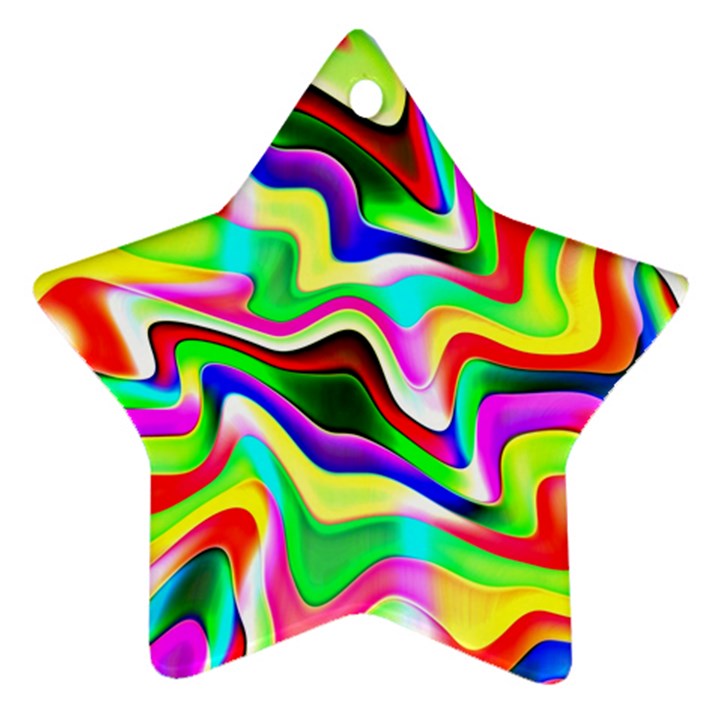 Irritation Colorful Dream Star Ornament (Two Sides) 