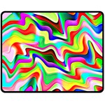 Irritation Colorful Dream Double Sided Fleece Blanket (Medium)  58.8 x47.4  Blanket Back