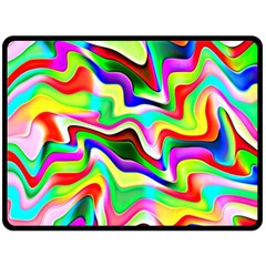 Irritation Colorful Dream Double Sided Fleece Blanket (large)  by designworld65