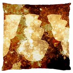 Sparkling Lights Large Flano Cushion Case (one Side) by yoursparklingshop