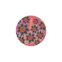 Colorful Floral Dream Golf Ball Marker (10 Pack)