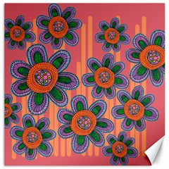 Colorful Floral Dream Canvas 20  X 20   by DanaeStudio