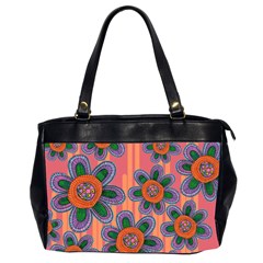 Colorful Floral Dream Office Handbags (2 Sides)  by DanaeStudio