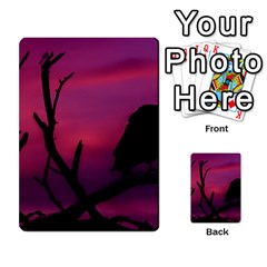 Vultures At Top Of Tree Silhouette Illustration Multi-purpose Cards (rectangle)  by dflcprints