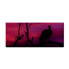 Vultures At Top Of Tree Silhouette Illustration Hand Towel by dflcprints