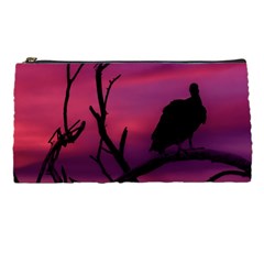 Vultures At Top Of Tree Silhouette Illustration Pencil Cases by dflcprints