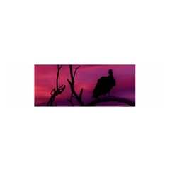 Vultures At Top Of Tree Silhouette Illustration Satin Scarf (oblong) by dflcprints