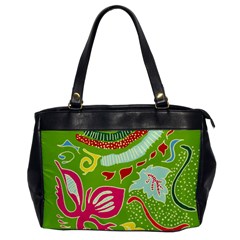 Green Organic Abstract Office Handbags by DanaeStudio