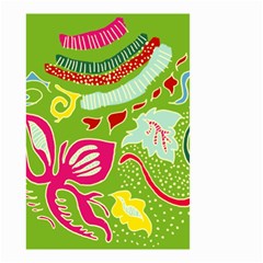 Green Organic Abstract Small Garden Flag (two Sides) by DanaeStudio