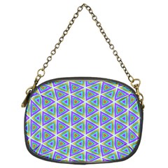 Colorful Retro Geometric Pattern Chain Purses (two Sides)  by DanaeStudio