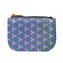 Colorful Retro Geometric Pattern Mini Coin Purses by DanaeStudio