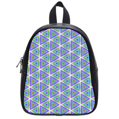 Colorful Retro Geometric Pattern School Bags (small)  by DanaeStudio