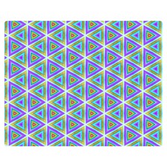 Colorful Retro Geometric Pattern Double Sided Flano Blanket (medium)  by DanaeStudio