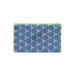 Colorful Retro Geometric Pattern Cosmetic Bag (XS) Back