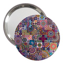 Ornamental Mosaic Background 3  Handbag Mirrors by TastefulDesigns