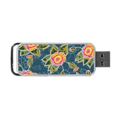 Floral Fantsy Pattern Portable Usb Flash (two Sides) by DanaeStudio