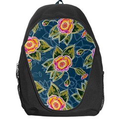 Floral Fantsy Pattern Backpack Bag by DanaeStudio