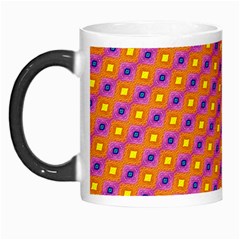 Vibrant Retro Diamond Pattern Morph Mugs