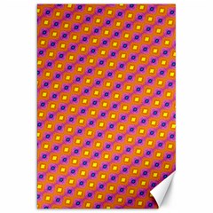 Vibrant Retro Diamond Pattern Canvas 20  X 30   by DanaeStudio