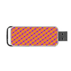 Vibrant Retro Diamond Pattern Portable Usb Flash (one Side) by DanaeStudio