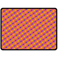 Vibrant Retro Diamond Pattern Double Sided Fleece Blanket (large) 