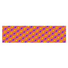 Vibrant Retro Diamond Pattern Satin Scarf (oblong) by DanaeStudio