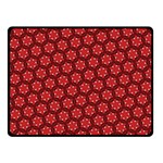 Red Passion Floral Pattern Fleece Blanket (Small) 50 x40  Blanket Front