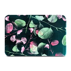 Modern Green And Pink Leaves Plate Mats
