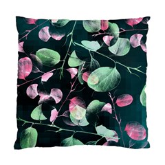 Modern Green And Pink Leaves Standard Cushion Case (two Sides) by DanaeStudio