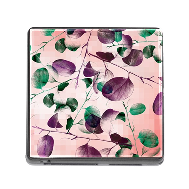 Spiral Eucalyptus Leaves Memory Card Reader (Square)