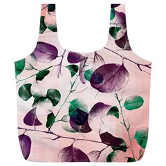 Spiral Eucalyptus Leaves Full Print Recycle Bags (l)  by DanaeStudio