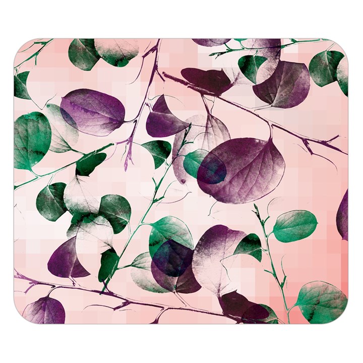 Spiral Eucalyptus Leaves Double Sided Flano Blanket (Small) 