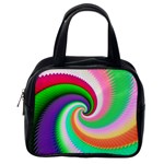 Colorful Spiral Dragon Scales   Classic Handbags (2 Sides) Back