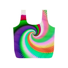 Colorful Spiral Dragon Scales   Full Print Recycle Bags (s)  by designworld65