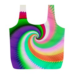 Colorful Spiral Dragon Scales   Full Print Recycle Bags (l)  by designworld65