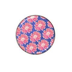 Pink Daisy Pattern Hat Clip Ball Marker (10 Pack) by DanaeStudio