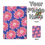 Pink Daisy Pattern Multi-purpose Cards (Rectangle)  Back 2